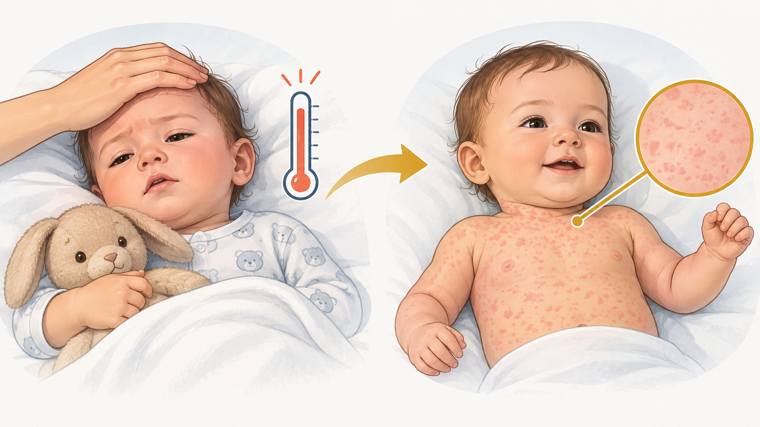 صورة توضيحية عن وردية الرضيع | Roseola infantum — الأطفال والرضع | فارماستان