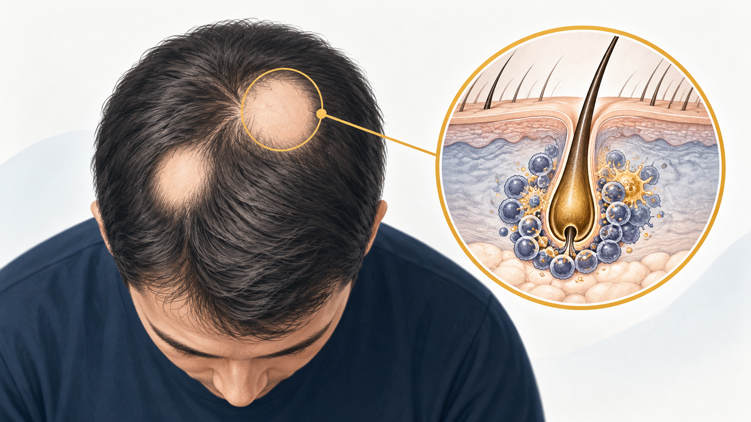 صورة توضيحية عن Alopecia Areata | داء الثعلبة البقعية — الجلدية والتجميل | فارماستان