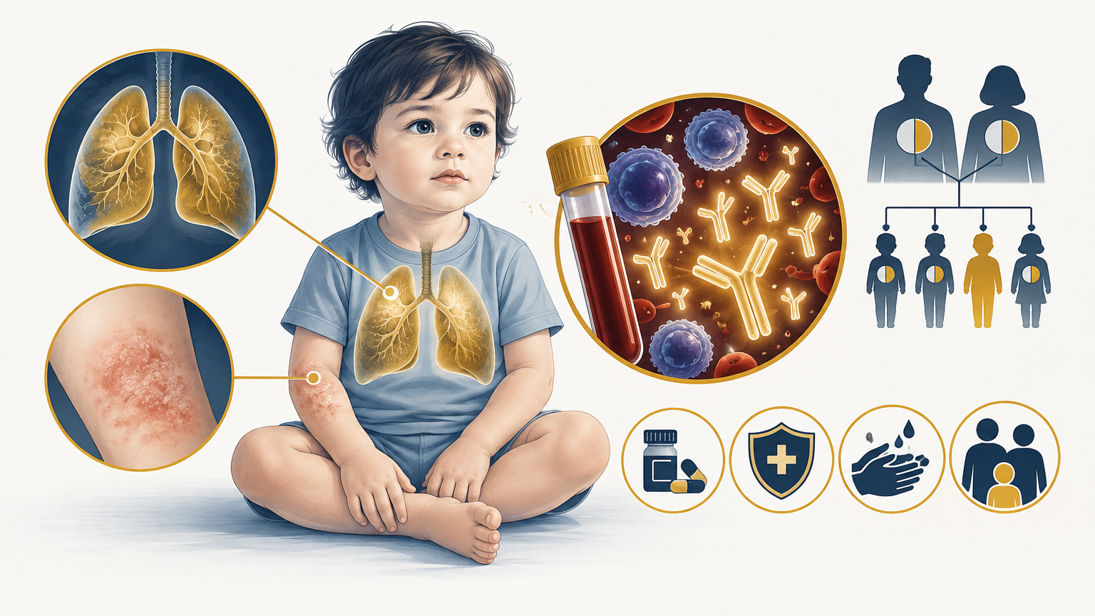 صورة توضيحية عن Autosomal Recessive Hyper IgE Syndrome | متلازمة فرط IgE المتنحية — الجهاز المناعي | فارماستان