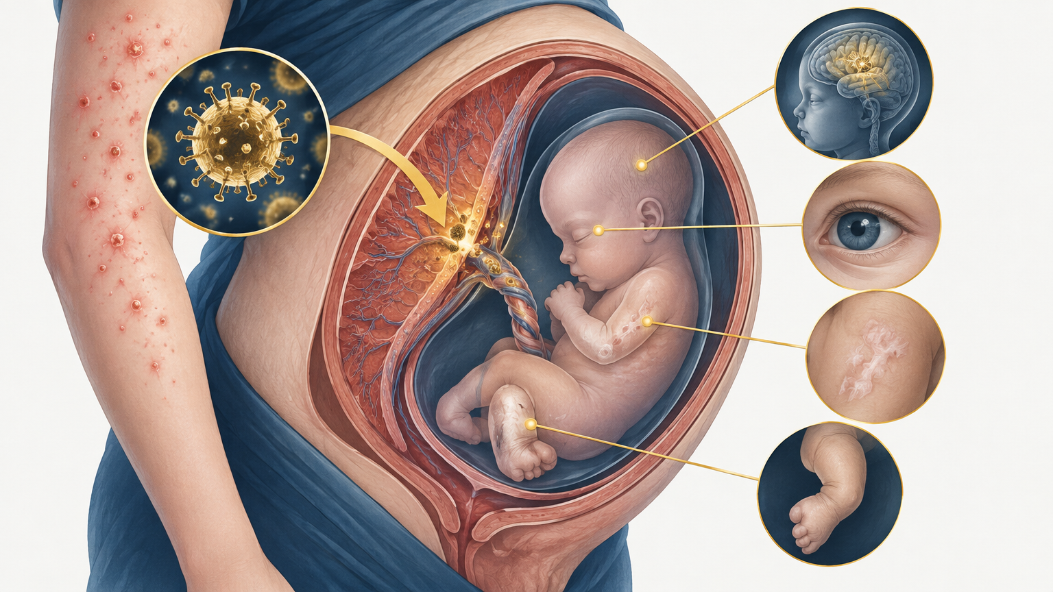 صورة توضيحية عن Congenital Varicella Syndrome | متلازمة الحماق الولادي — الأمراض المعدية | فارماستان