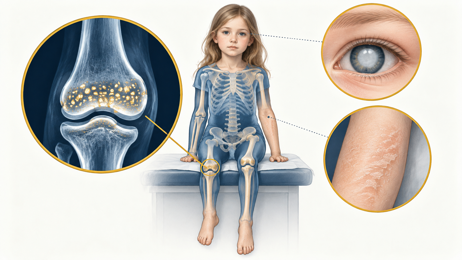 صورة توضيحية عن Conradi-Hünermann Syndrome | متلازمة كونرادي هونرمان — الأمراض النادرة | فارماستان
