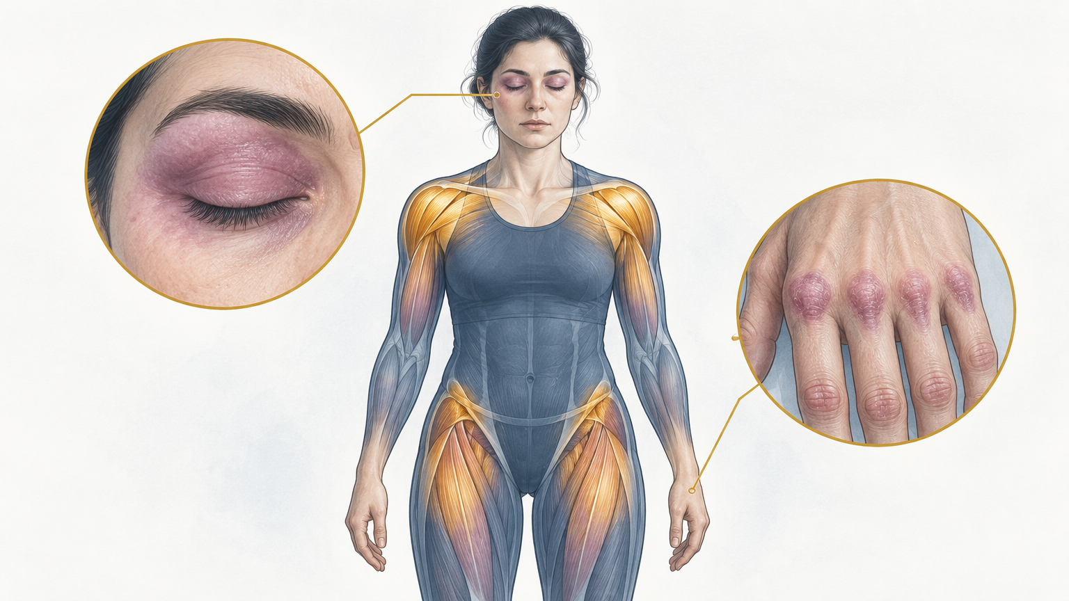 صورة توضيحية عن Dermatomyositis | التهاب العضلات والجلد — الجهاز المناعي | فارماستان