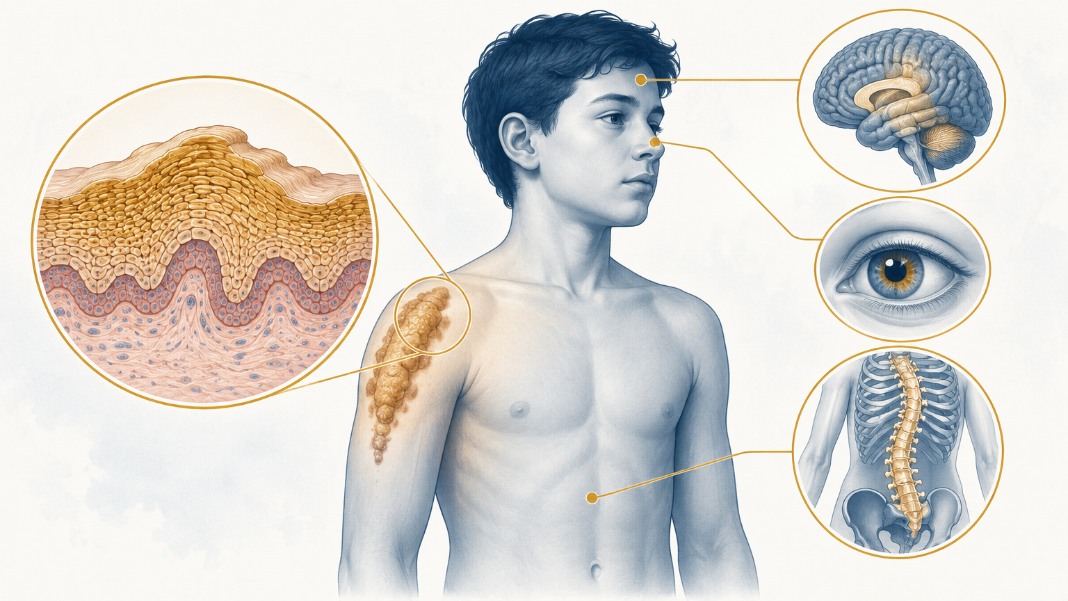 صورة توضيحية عن Epidermal Nevus Syndromes | متلازمات الوحمة البشرية — الأمراض النادرة | فارماستان