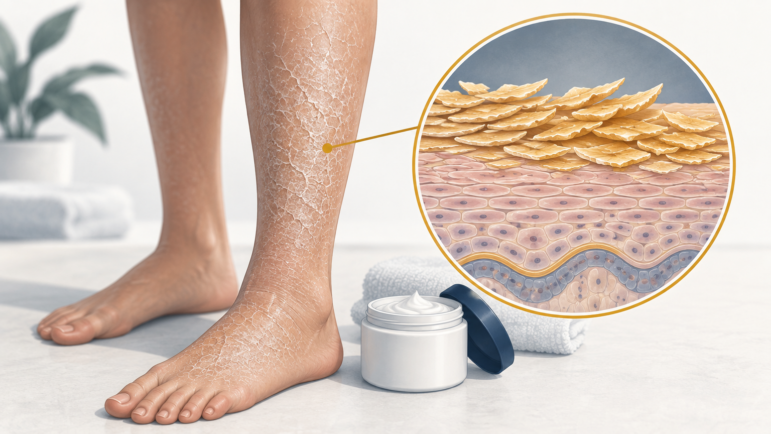 صورة توضيحية عن Ichthyosis vulgaris | الشواه الجلدي الشائع — الجلدية والتجميل | فارماستان