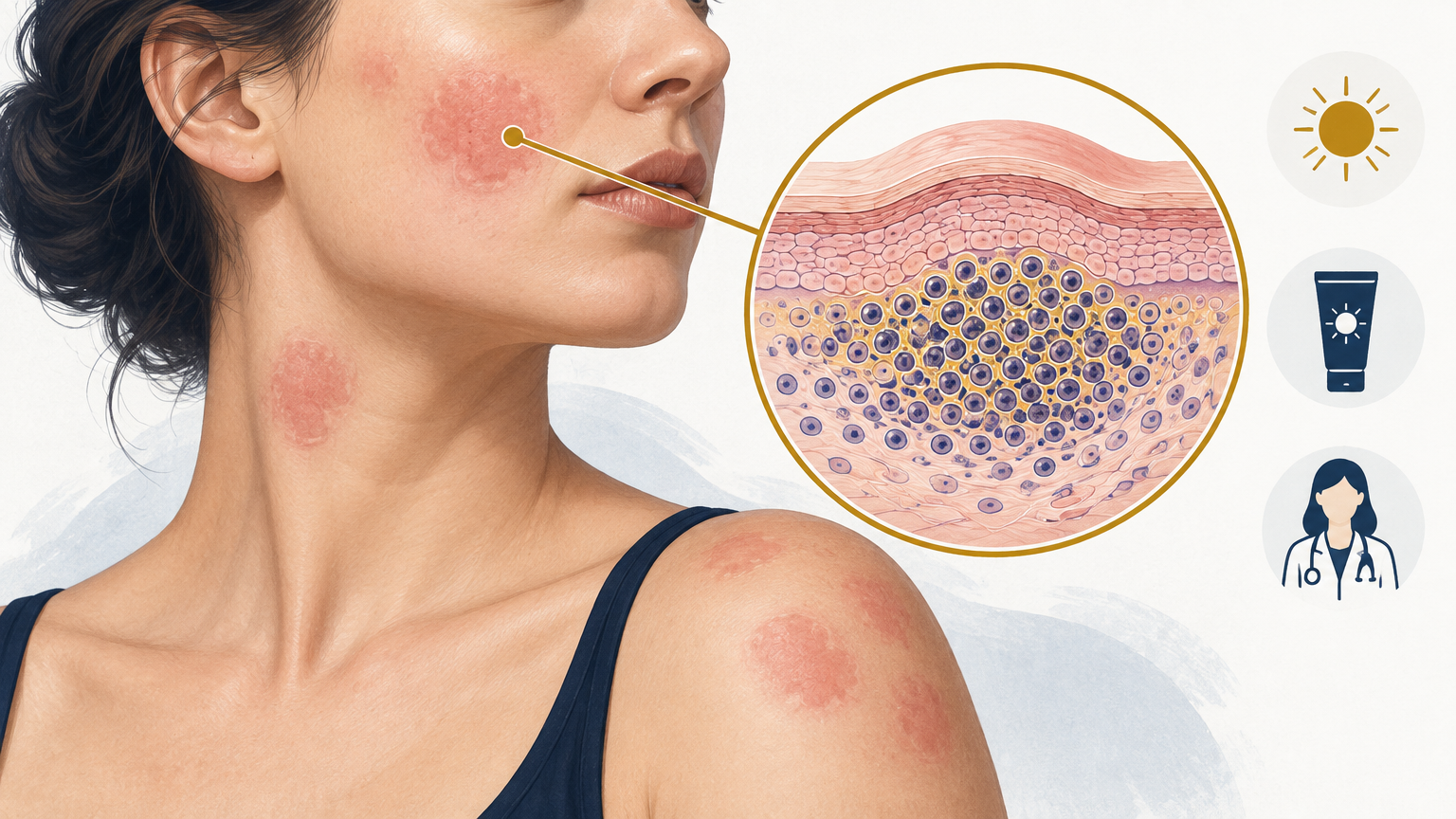 صورة توضيحية عن Jessner’s lymphocytic infiltration | تسلل جيسنر اللمفاوي — الجلدية والتجميل | فارماستان