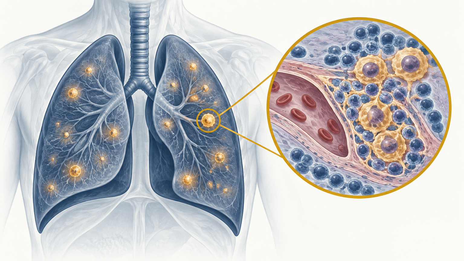 صورة توضيحية عن Lymphomatoid Granulomatosis | ورم حبيبي لمفاوي — الدم والجهاز الليمفاوي | فارماستان