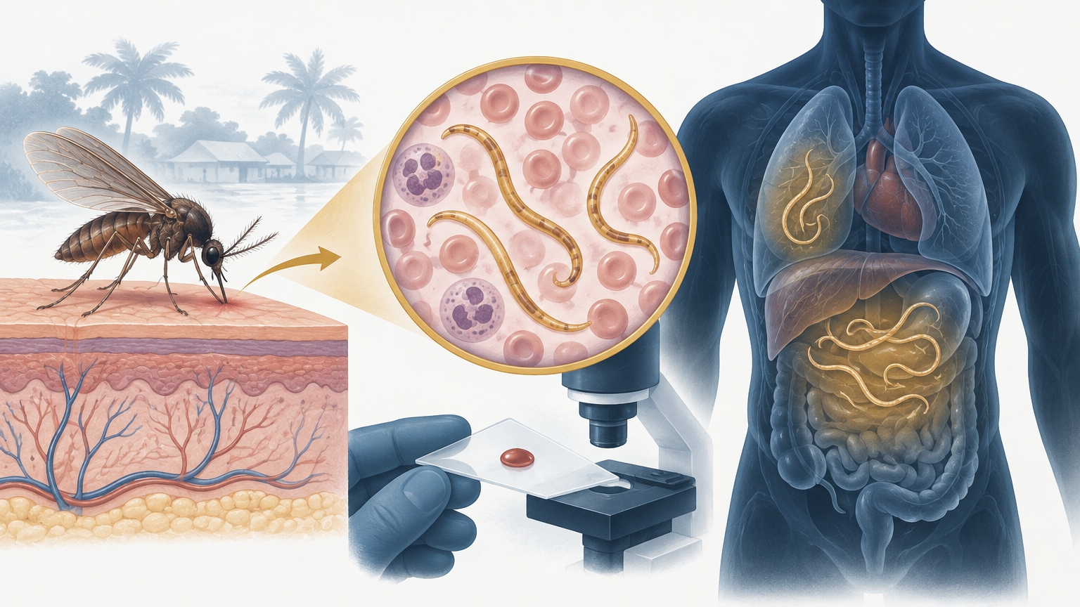 صورة توضيحية عن Mansonellosis due to M. perstans | داء المانسونيلات الناتج عن المانسونيلا المثقوبة — الأمراض المعدية | فارماستان