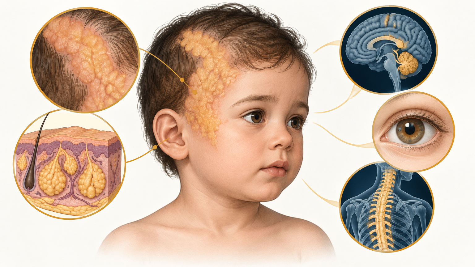 صورة توضيحية عن Nevus Sebaceus Syndrome | متلازمة الوحمة الدهنية — الجلدية والتجميل | فارماستان