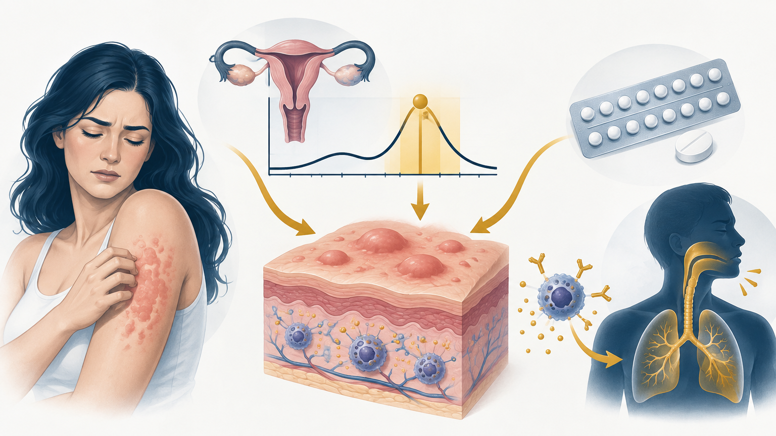 صورة توضيحية عن Progestogen Hypersensitivity | فرط الحساسية للبروجستيرون — الجهاز المناعي | فارماستان