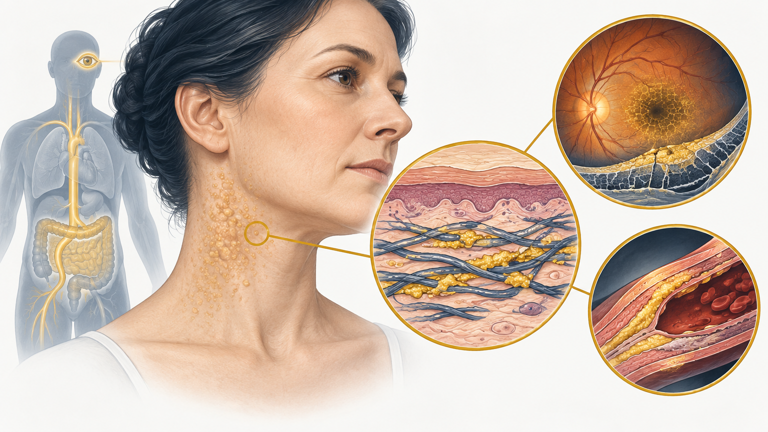 صورة توضيحية عن Pseudoxanthoma Elasticum | الورم الكاذب المرن — الأمراض النادرة | فارماستان