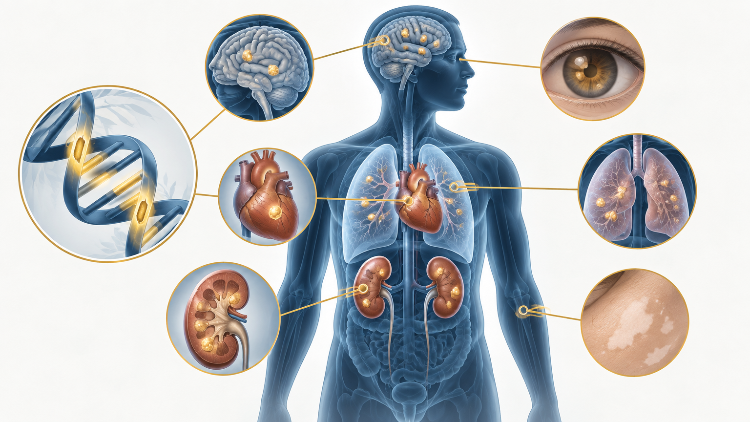 صورة توضيحية عن Tuberous sclerosis | التصلب الحدبي — المخ والأعصاب | فارماستان